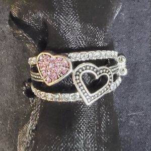 NWT Paparazzi- "You Make My Heart BLING" - Pink Heart Rhinestone Ring